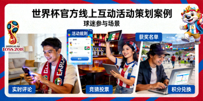 世界杯官方线上互动活动策划案例 - 球迷参与场景